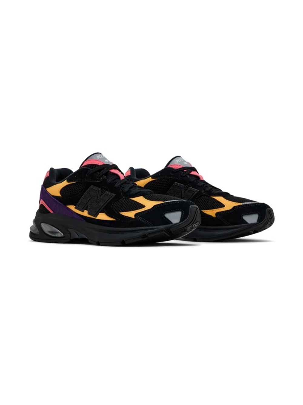 KITH / New Balance Black Yellow Purple Accent Runner - Men's size 10